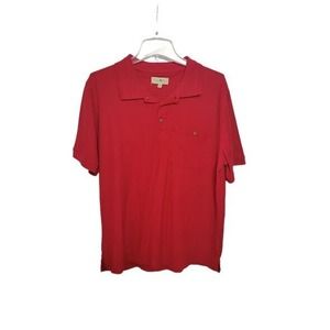 Turtle Bay New York Men's Red Short Sleeve Polo Shirt‎ Size L